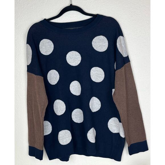 THML Oversized  Polka Dot Sweater Size Medium - Picture 1 of 8